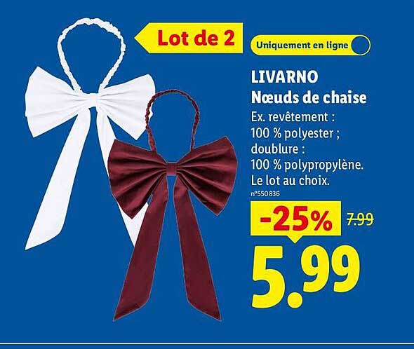 LIVARNO Nœuds de chaise