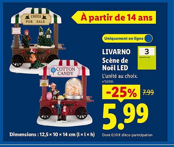 LIVARNO Scène de Noël LED