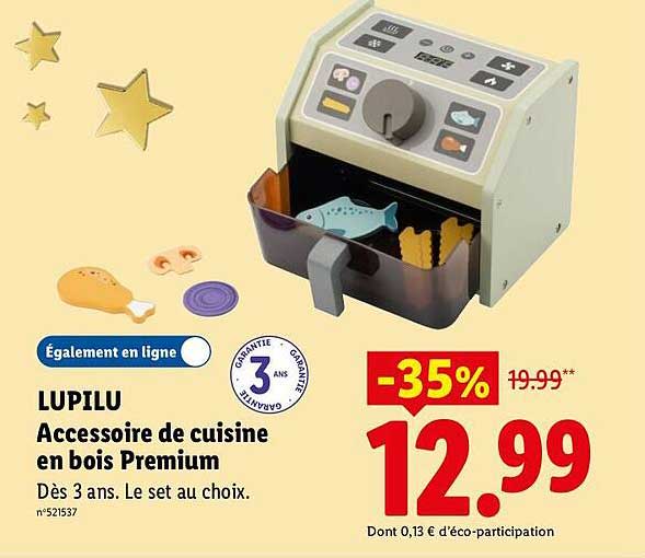 LUPILU Accessoire de cuisine en bois Premium