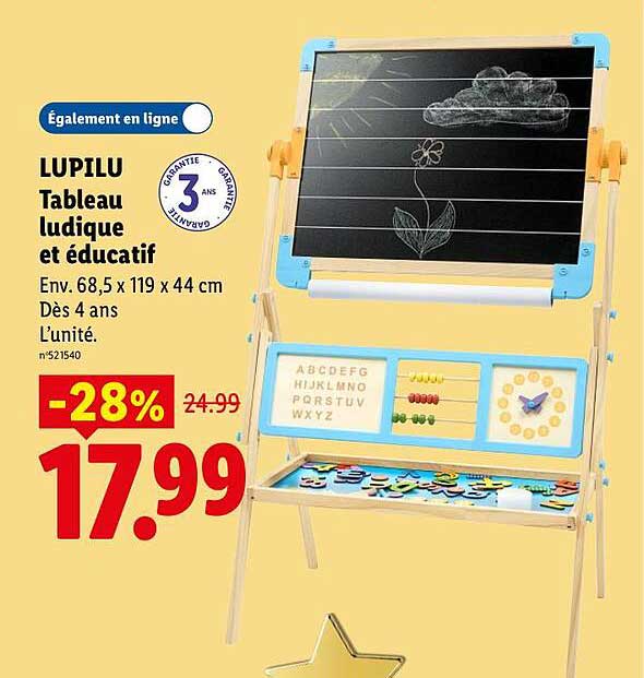 LUPILU Tableau ludique et éducatif