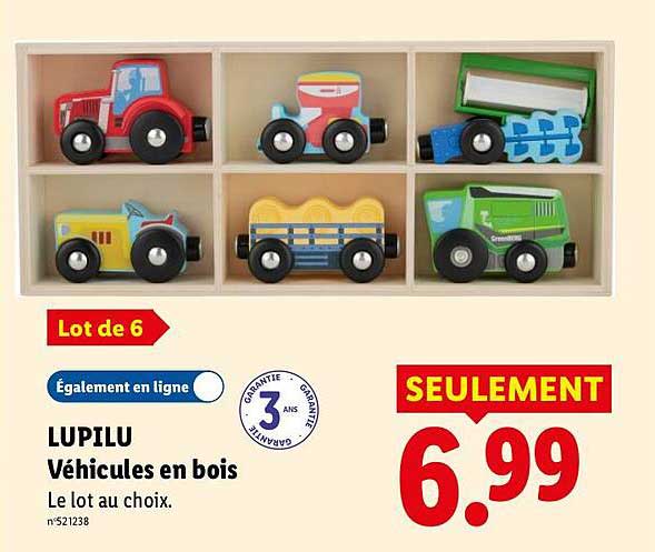LUPILU Véhicules en bois