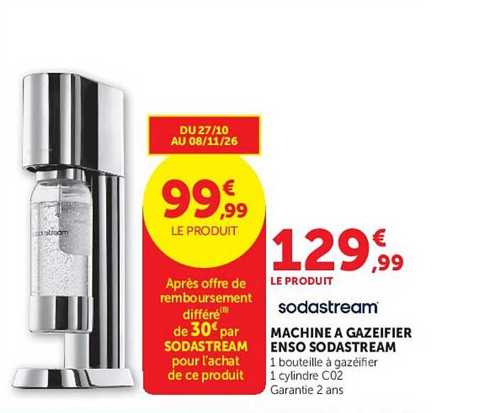MACHINE A GAZEIFIER ENSO SODASTREAM