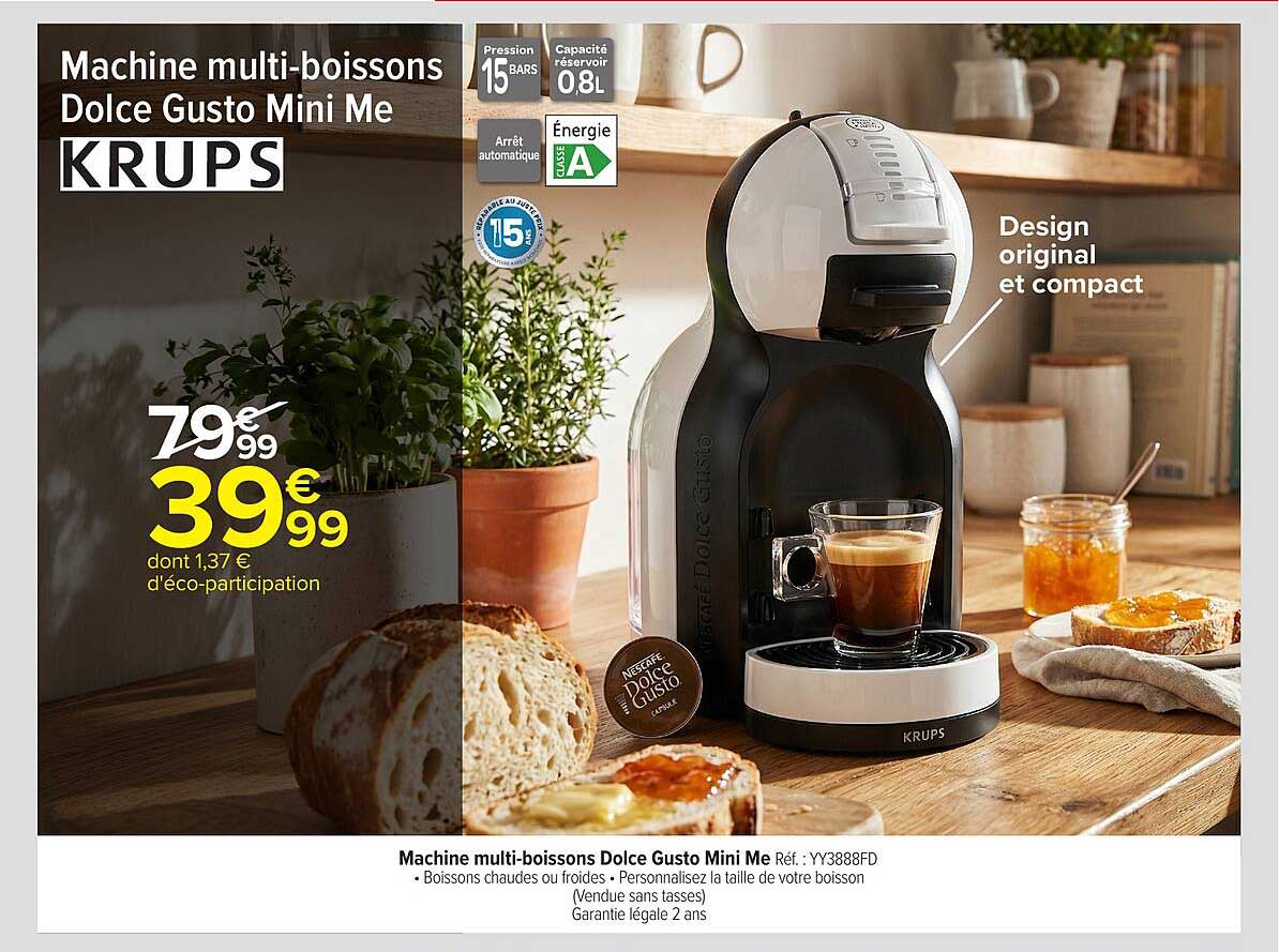 Machine multi-boissons Dolce Gusto Mini Me KRUPS