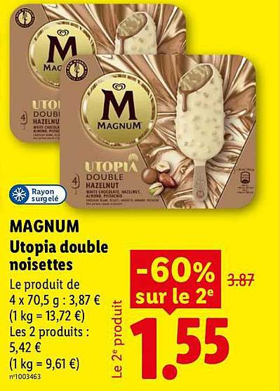 MAGNUM Utopia double noisettes