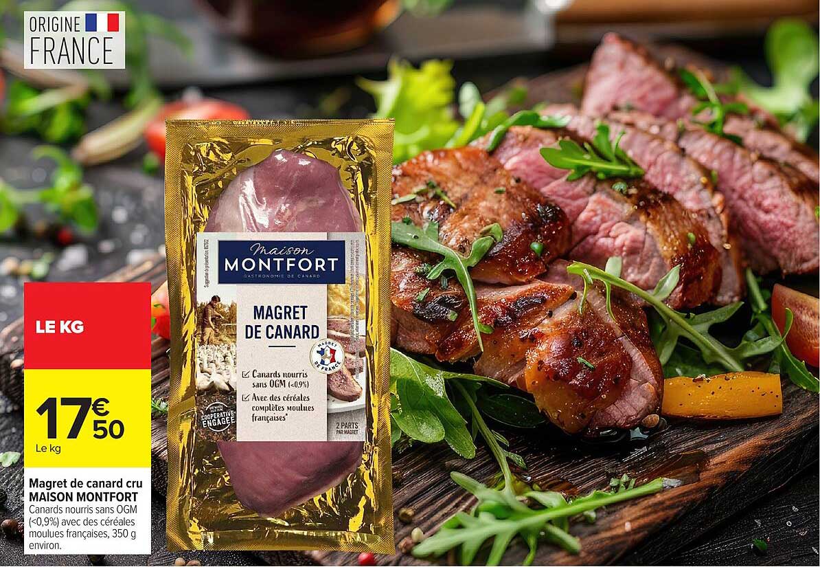 Magret de canard cru MAISON MONTFORT