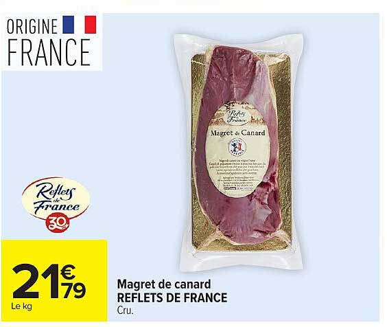 Magret de canard REFLETS DE FRANCE Cru.