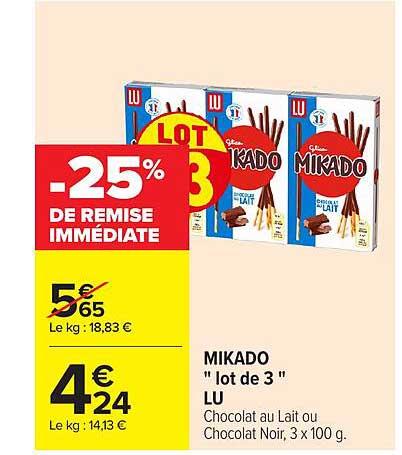 MIKADO "lot de 3" LU