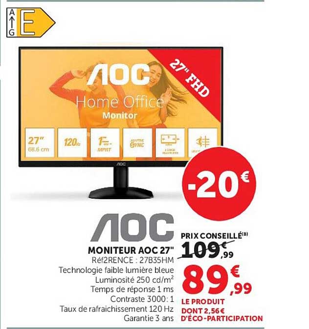 MONITEUR AOC 27"