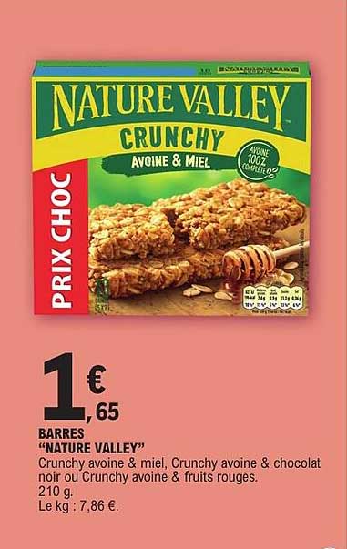 NATURE VALLEY CRUNCHY AVOINE & MIEL