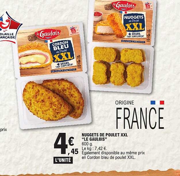 NUGGETS DE POULET XXL “LE GAULOIS”