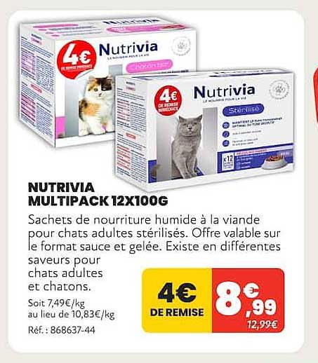 NUTRIVIA MULTIPACK 12X100G