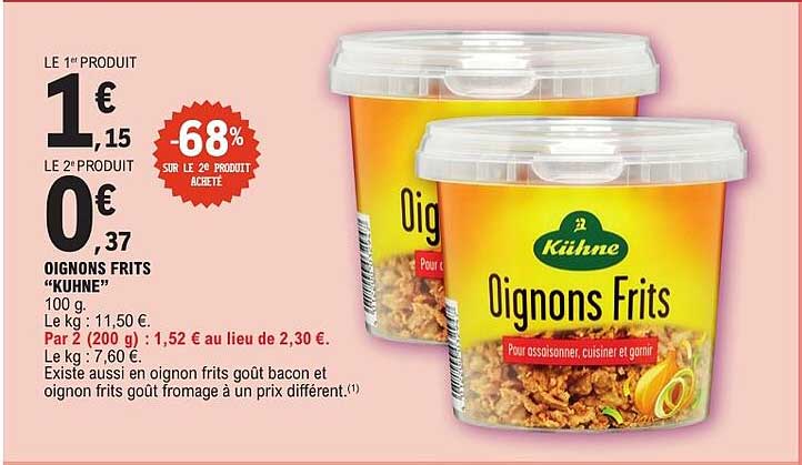 OIGNONS FRITS "KUHNE"