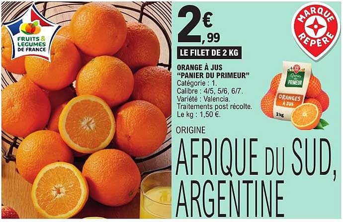 ORANGE À JUS “PANIER DU PRIMEUR”