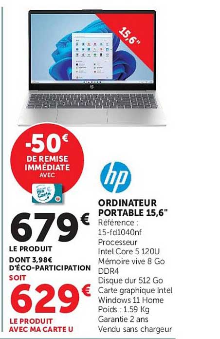 ORDINATEUR PORTABLE 15,6"
