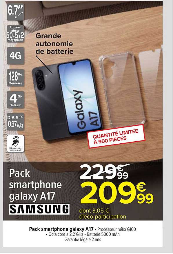 Pack smartphone galaxy A17