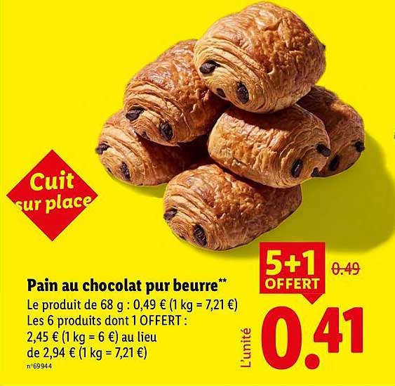 Pain au chocolat pur beurre**