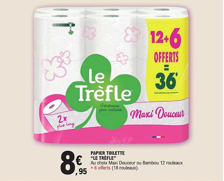 PAPIER TOILETTE "LE TRÈFLE"