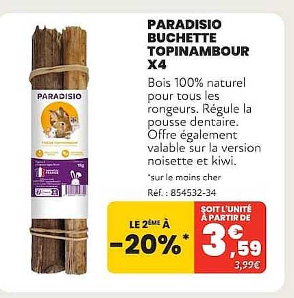 PARADISIO BUCCHETTE TOPINAMBOUR X4
