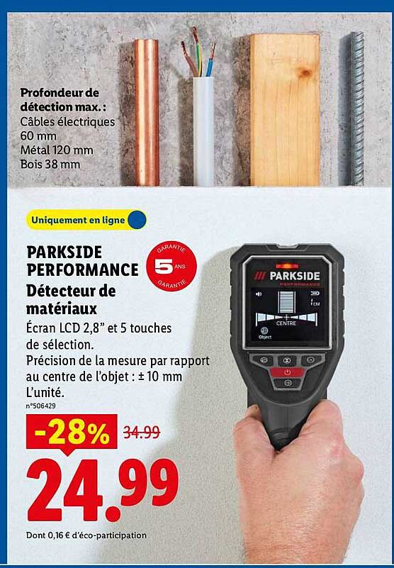 PARKSIDE PERFORMANCE Détecteur de matériaux