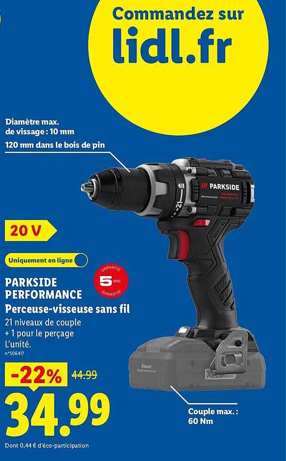 PARKSIDE PERFORMANCE Perceuse-visseuse sans fil