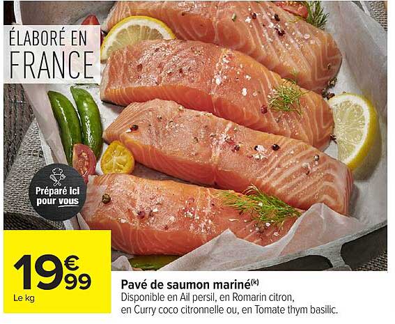 Pavé de saumon mariné(k)