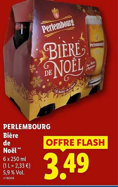 PERLEMBOURG Bière de Noël**