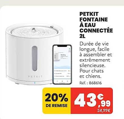 PETKIT FONTAINE À EAU CONNECTÉE 2L