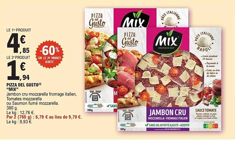 PIZZA DEL GUSTO ‘MIX’