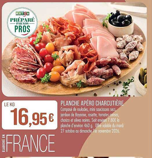 PLANCHE APÉRO CHARCUTIÈRE