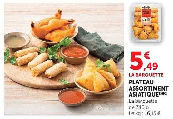 PLATEAU ASSORTIMENT ASIATIQUE