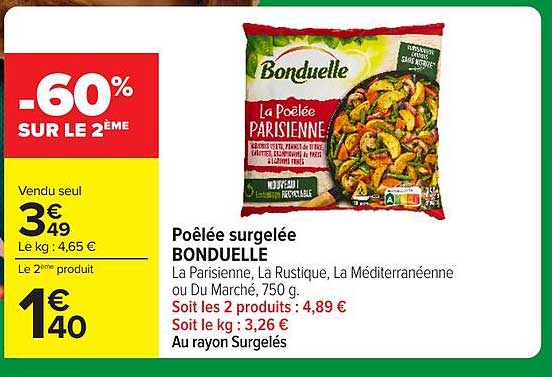 Poêlée surgelée BONDUELLE