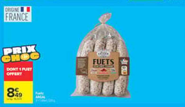 PRIX CHOC DONT 1 FUET OFFERT