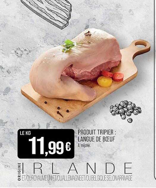 PRODUIT TRIPIER : LANGUE DE BŒUF