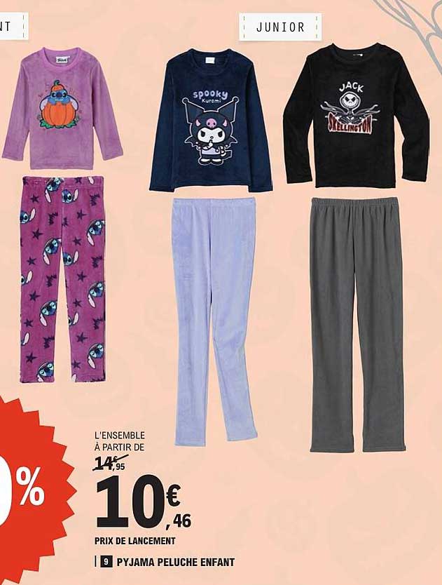 PYJAMA PELUCHE ENFANT