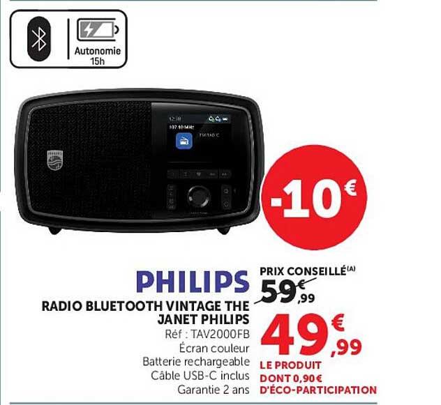 RADIO BLUETOOTH VINTAGE THE JANET PHILIPS