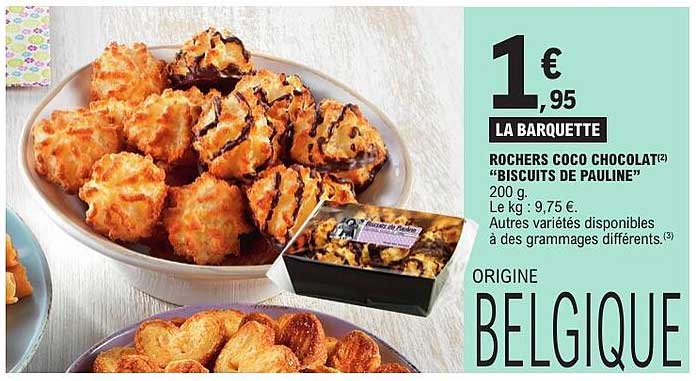 ROCHERS COCO CHOCOLAT(2) "BISCUITS DE PAULINE"