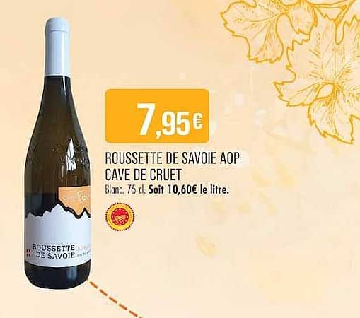 ROUSSETTE DE SAVOIE AOP CAVE DE CRUET