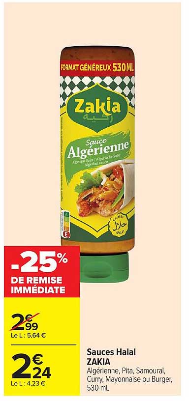 Sauces Halal ZAKIA