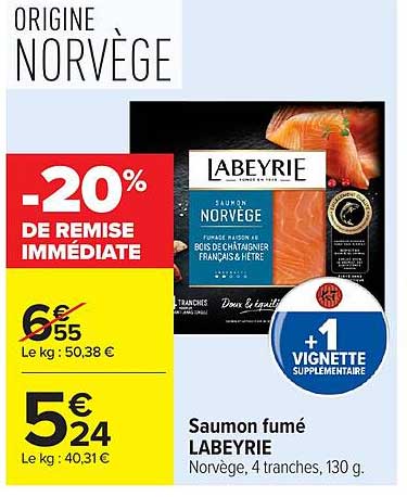 Saumon fumé LABEYRIE