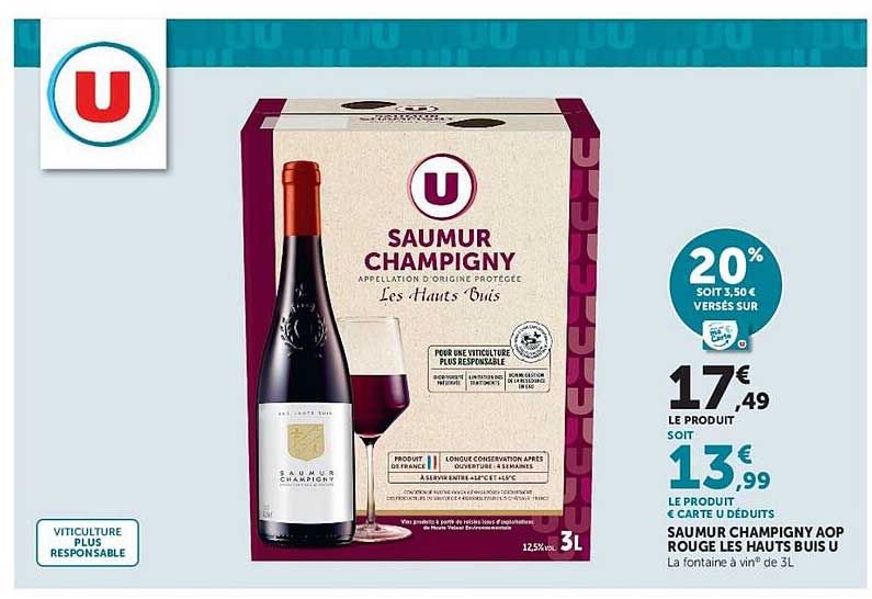SAUMUR CHAMPIGNY AOP ROUGE LES HAUTS BUIS U