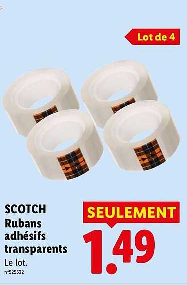 SCOTCH Rubans adhésifs transparents