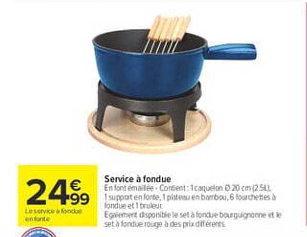 Servir à fondue
