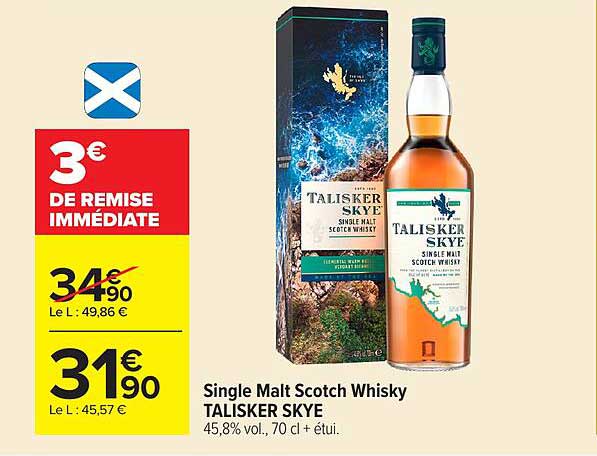Single Malt Scotch Whisky TALISKER SKYE