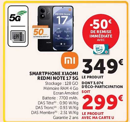 SMARTPHONE XIAOMI REDMI NOTE 17 5G