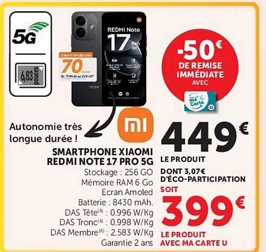 SMARTPHONE XIAOMI REDMI NOTE 17 PRO 5G