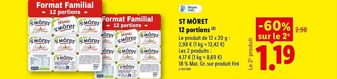 ST MÔRET 12 portions