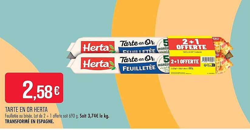 TARTE EN OR HERTA