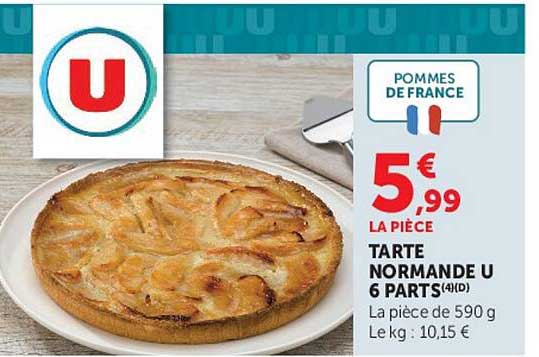 TARTE NORMANDE U 6 PARTS