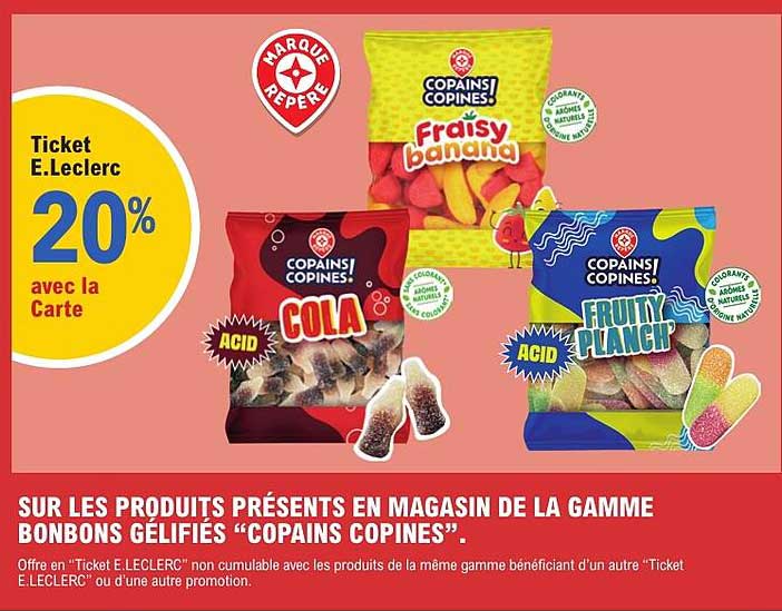 Ticket E.Leclerc 20% avec la Carte