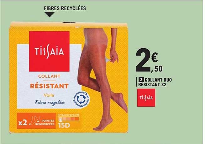 TISSAIA COLLANT RÉSISTANT Voile Fibres recyclées